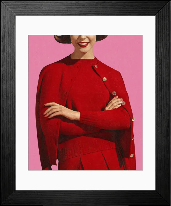 Framed Print : Woman in Red Framed Print : Woman in Red