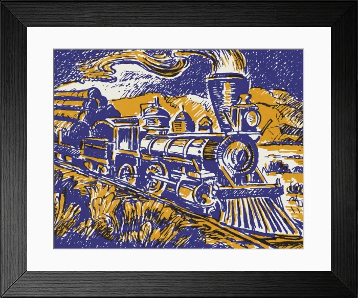 Framed Print : Train Engine Framed Print : Train Engine