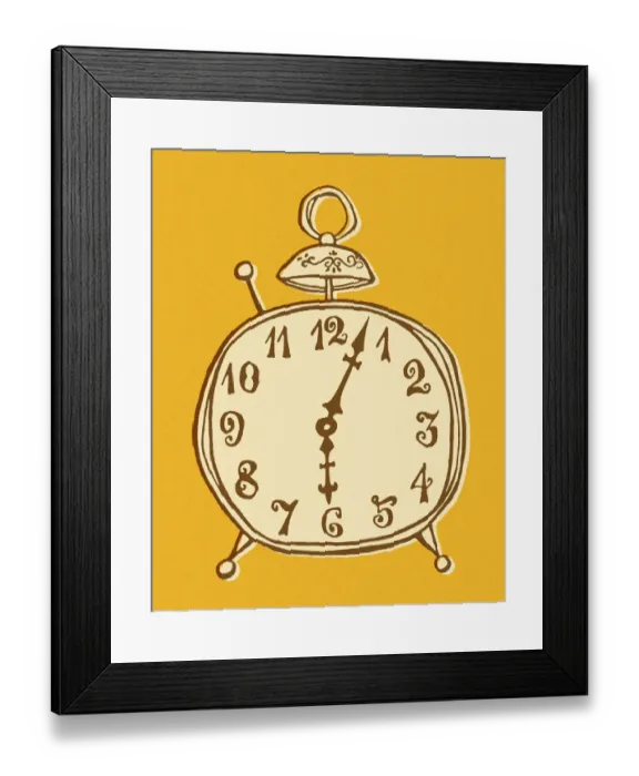 Framed Print : Old Time Alarm Clock Framed Print : Old Time Alarm Clock
