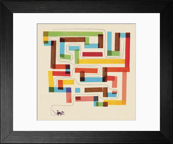 Framed Print : Mouse Maze
