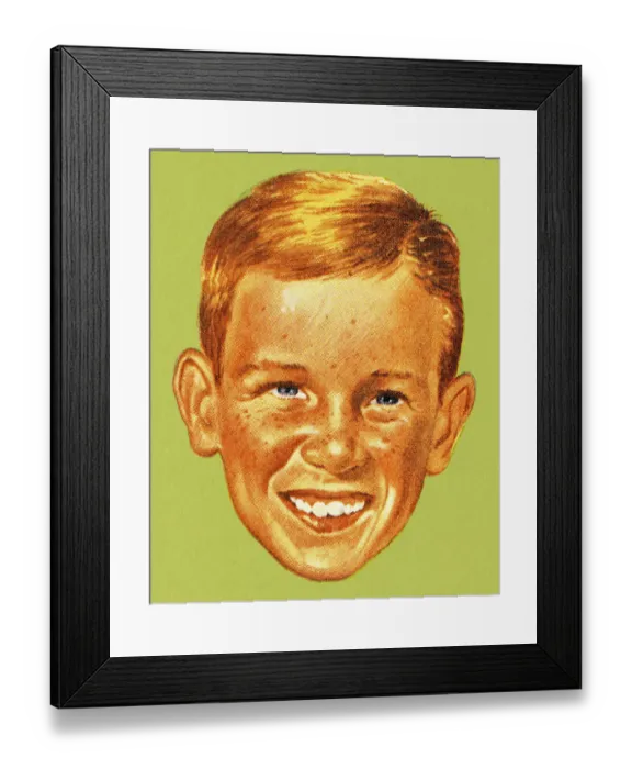Framed Print : Smiling Boy Framed Print : Smiling Boy