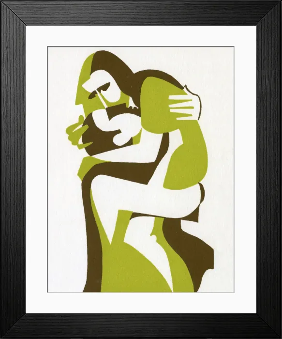 Framed Print : Couple Embracing Framed Print : Couple Embracing