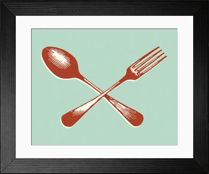 Framed Print : Spoon and Fork Framed Print : Spoon and Fork