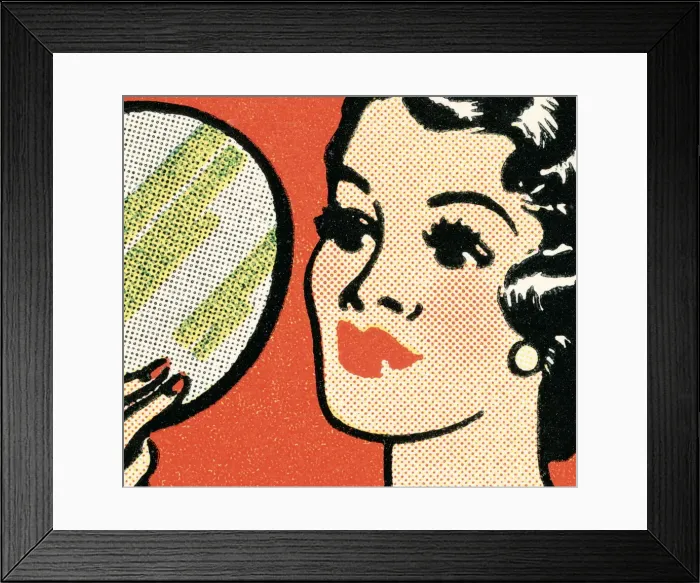 Framed Print : Black-haired woman Framed Print : Black-haired woman