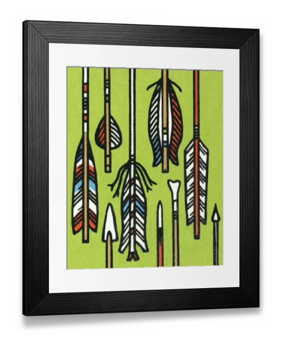 Framed Print : Arrow ends and tips Framed Print : Arrow ends and tips