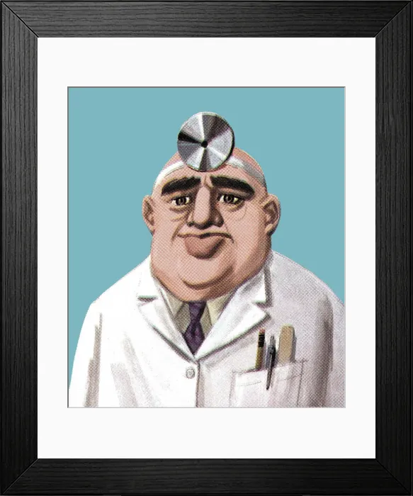 Framed Print : Portrait of a Doctor Framed Print : Portrait of a Doctor