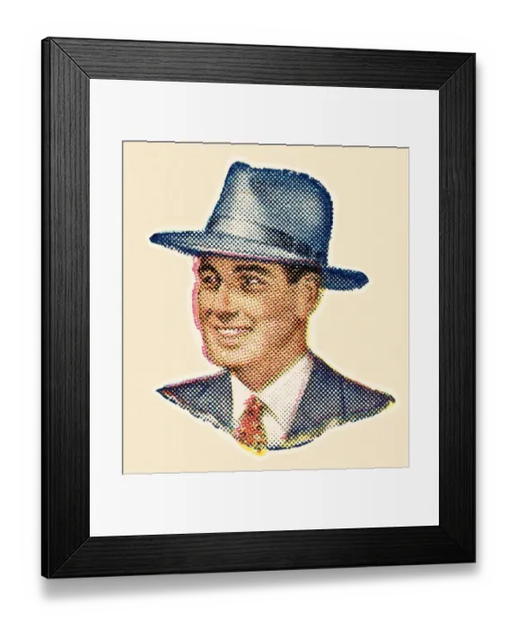 Framed Print : Man in hat Framed Print : Man in hat