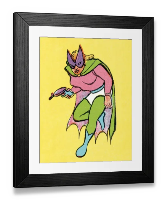 Framed Print : Female superhero Framed Print : Female superhero