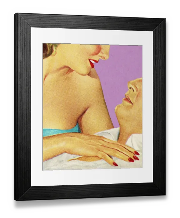 Framed Print : Close up of Woman and Man Framed Print : Close up of Woman and Man