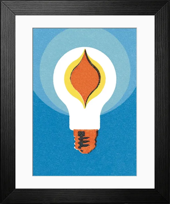 Framed Print : Light bulb Framed Print : Light bulb