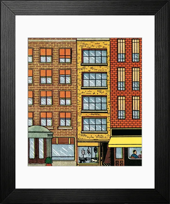 Framed Print : Urban building Framed Print : Urban building