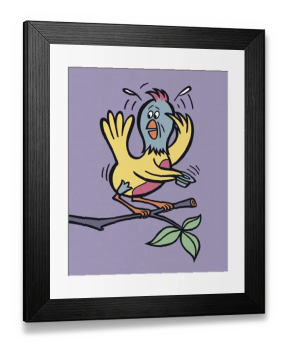 Framed Print : Worried Bird Framed Print : Worried Bird
