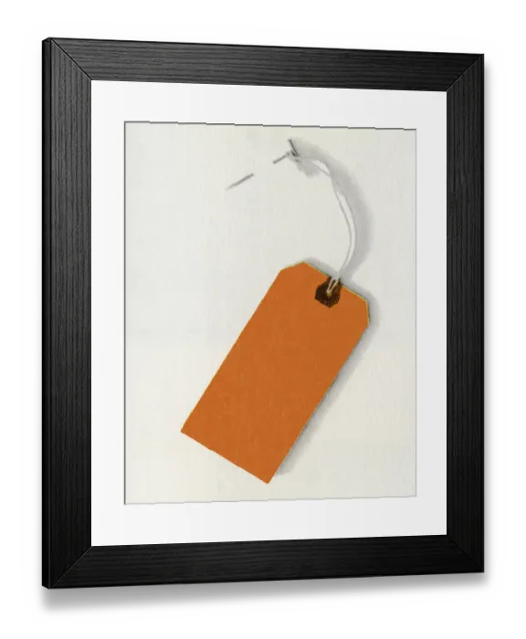 Framed Print : Hanging Tag Framed Print : Hanging Tag