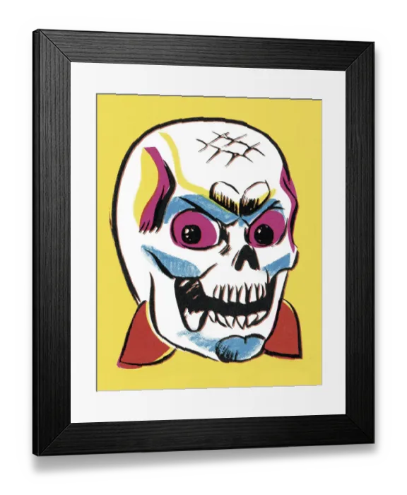 Framed Print : Scary Skull Framed Print : Scary Skull
