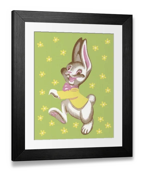 Framed Print : Rabbit Hopping Framed Print : Rabbit Hopping