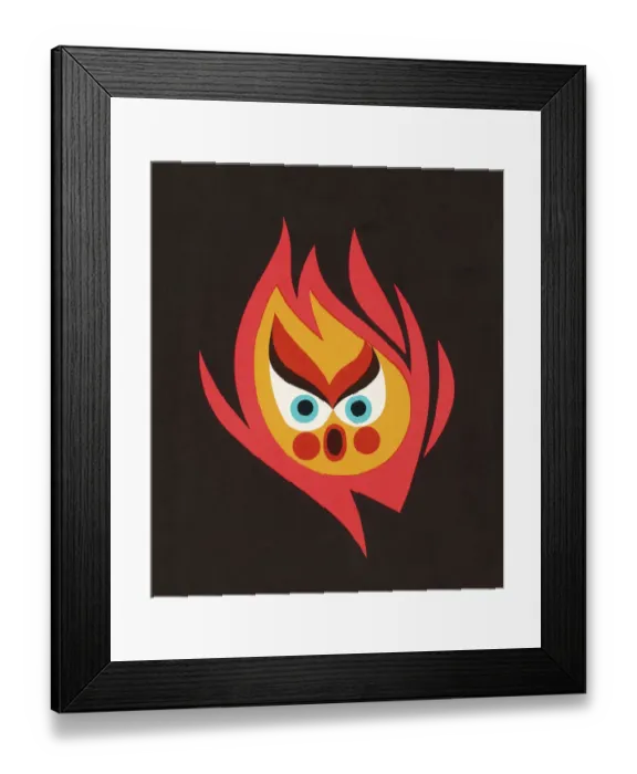 Framed Print : Flame Face Framed Print : Flame Face