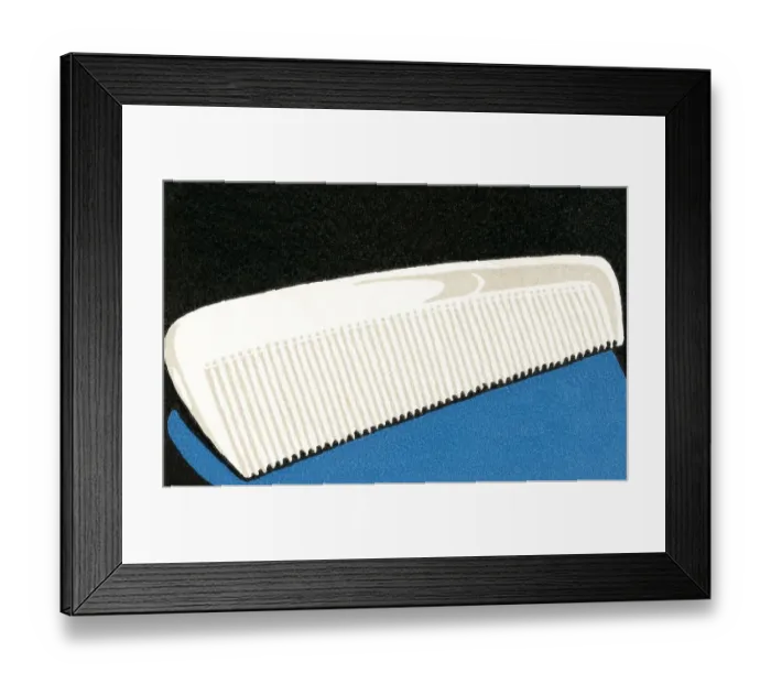 Framed Print : White comb Framed Print : White comb