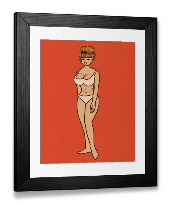 Framed Print : Shapely woman Framed Print : Shapely woman