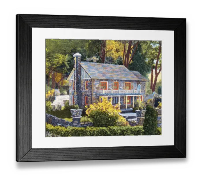 Framed Print : House in the Woods Framed Print : House in the Woods