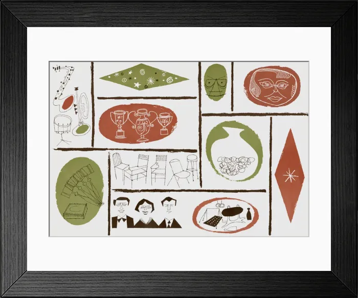 Framed Print : Collage of Varied Objects Framed Print : Collage of Varied Objects