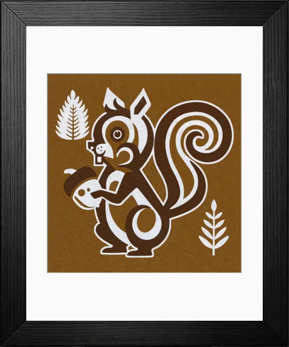 Framed Print : Squirrel Holding Nut Framed Print : Squirrel Holding Nut