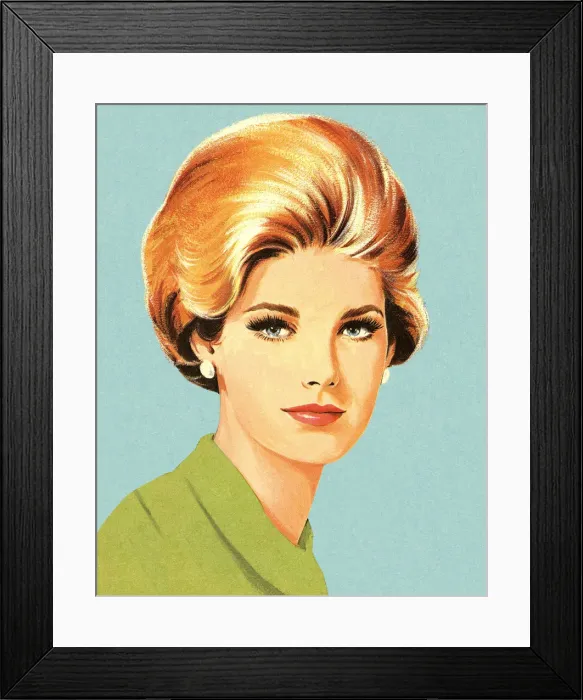 Framed Print : Portrait of Blonde Woman Framed Print : Portrait of Blonde Woman
