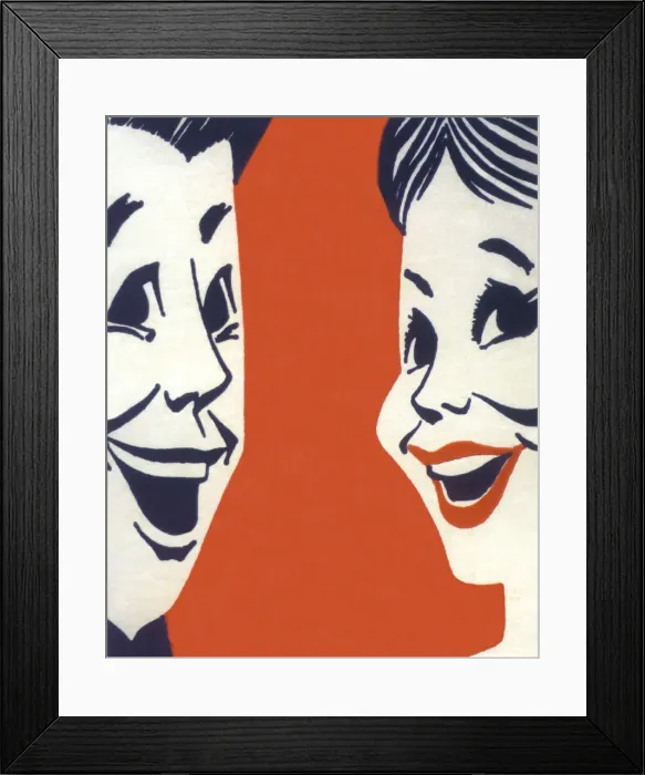 Framed Print : Couple Laughing Framed Print : Couple Laughing