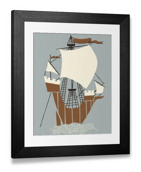 Framed Print : Pirate Ship Framed Print : Pirate Ship