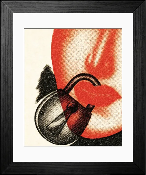Framed Print : My lips are sealed Framed Print : My lips are sealed