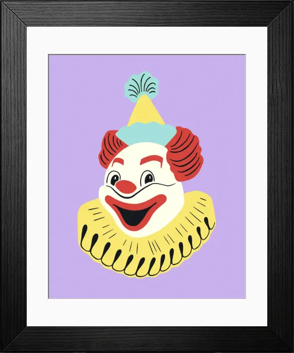 Framed Print : Smiling Clown Framed Print : Smiling Clown