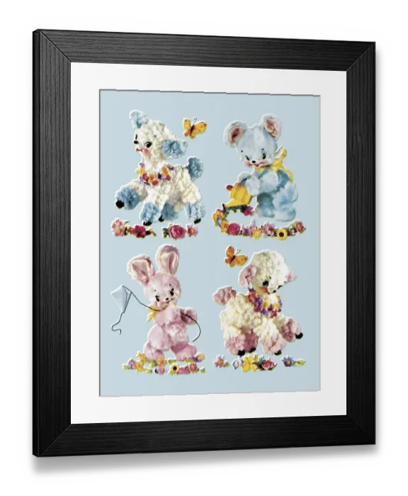 Framed Print : Cute Animals Framed Print : Cute Animals