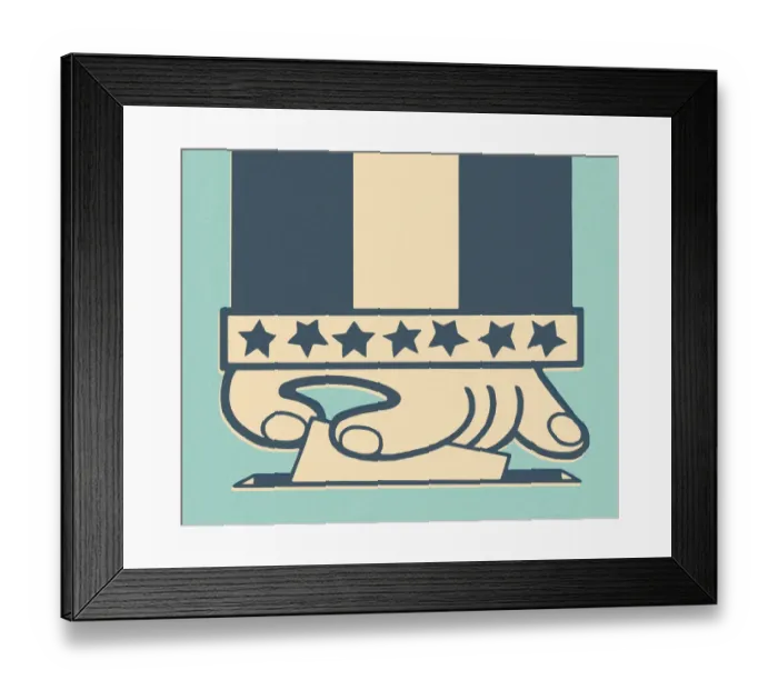 Framed Print : Hand and Ballot Box Framed Print : Hand and Ballot Box