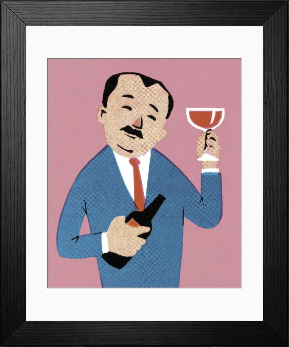 Framed Print : Man Drinking Framed Print : Man Drinking