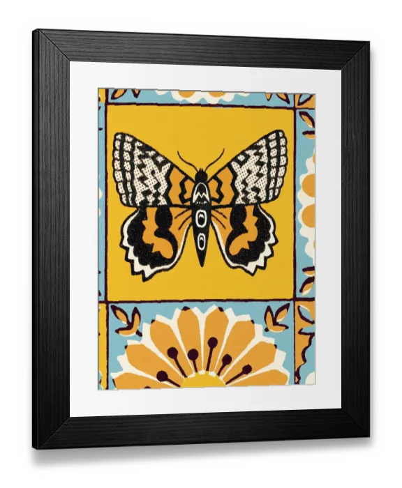 Framed Print : Butterfly pattern