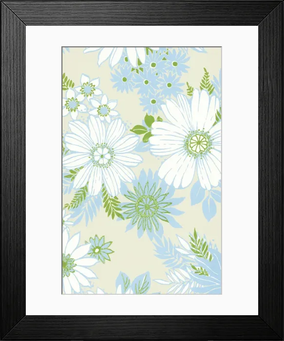 Framed Print : Flower Pattern Framed Print : Flower Pattern