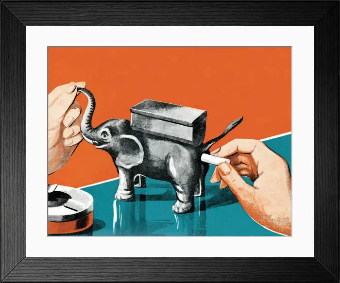 Framed Print : Elephant contraption Framed Print : Elephant contraption