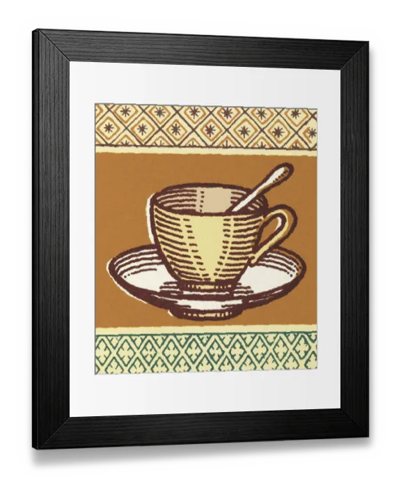 Framed Print : Cup and Saucer Framed Print : Cup and Saucer
