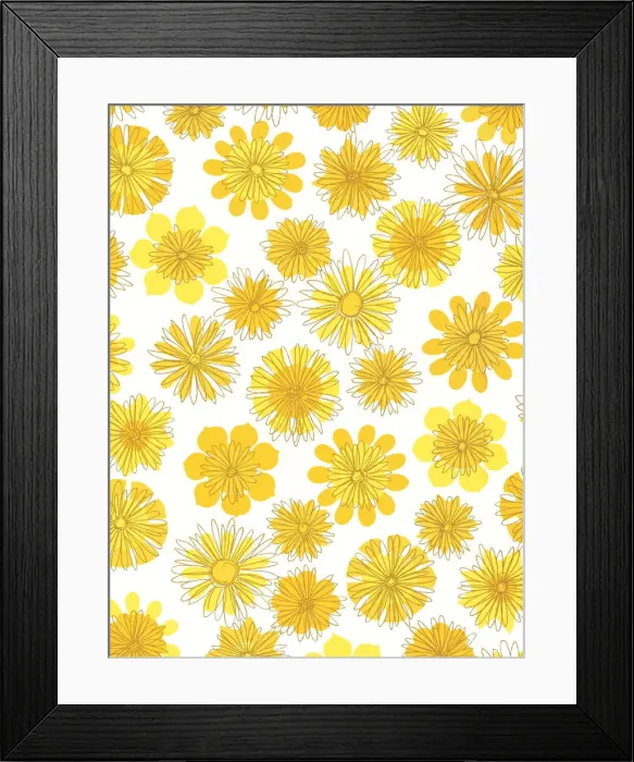 Framed Print : Flower pattern Framed Print : Flower pattern