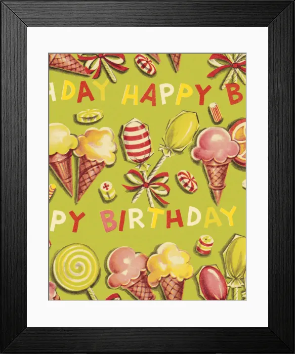 Framed Print : Happy Birthday Treats Framed Print : Happy Birthday Treats