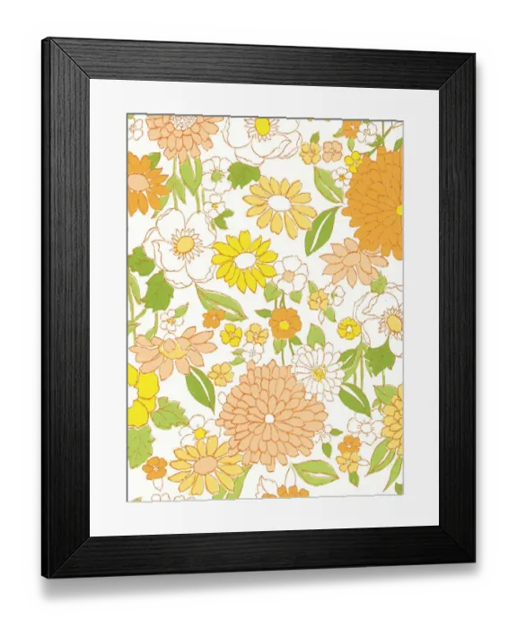 Framed Print : Flower pattern Framed Print : Flower pattern