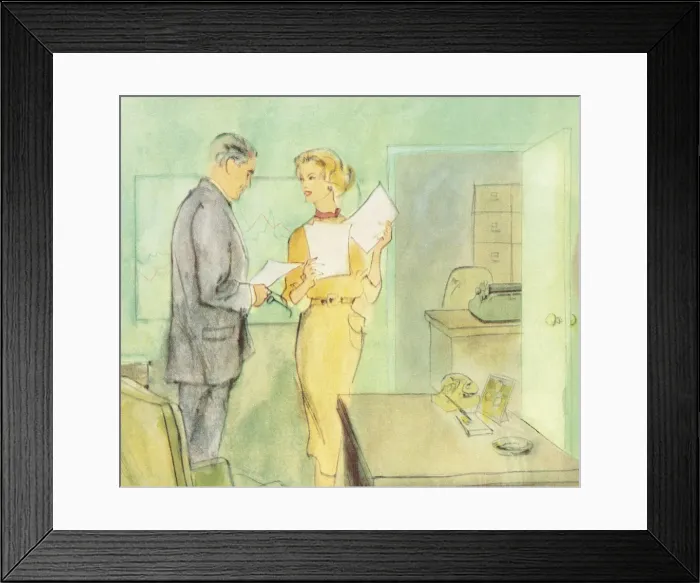 Framed Print : Coworkers in an Office Framed Print : Coworkers in an Office