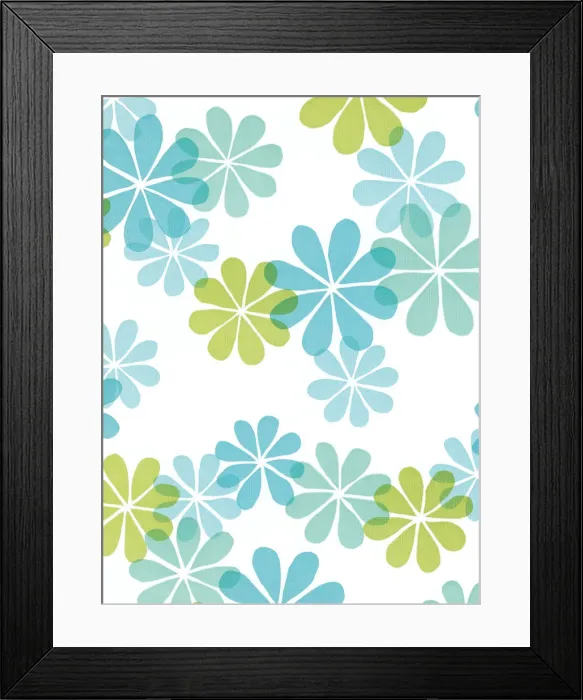Framed Print : Flower pattern