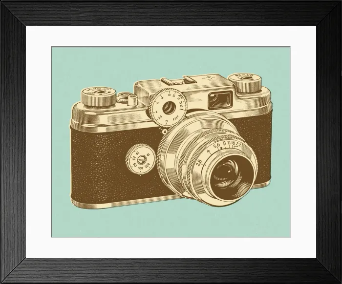 Framed Print : 35mm Camera Framed Print : 35mm Camera