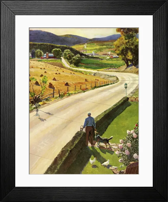 Framed Print : Scenic Country Road Framed Print : Scenic Country Road