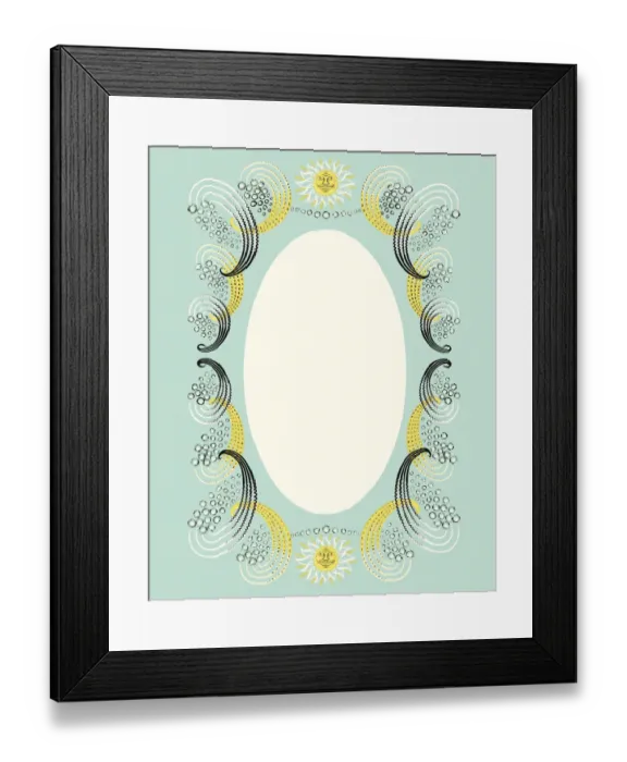 Framed Print : Ornate Border Framed Print : Ornate Border
