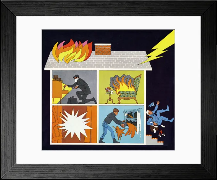 Framed Print : Reasons You Need Insurance House Framed Print : Reasons You Need Insurance House
