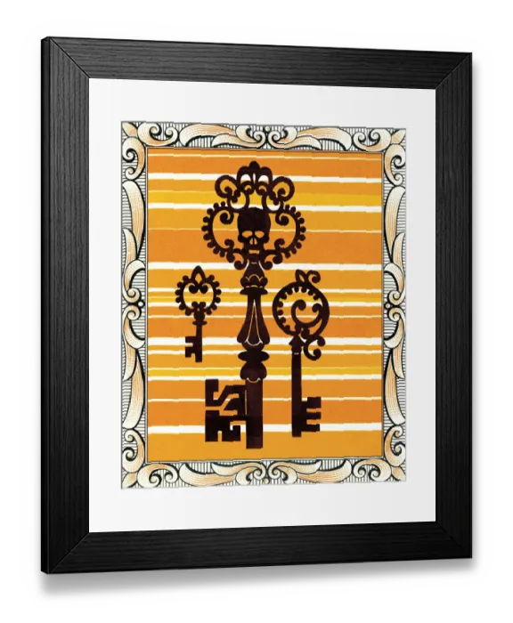 Framed Print : Three keys Framed Print : Three keys