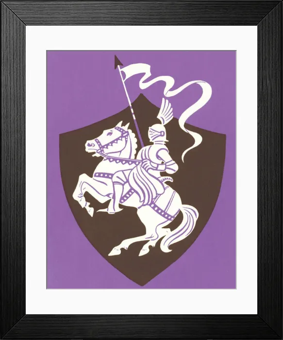 Framed Print : Knight on Rearing Horse Framed Print : Knight on Rearing Horse