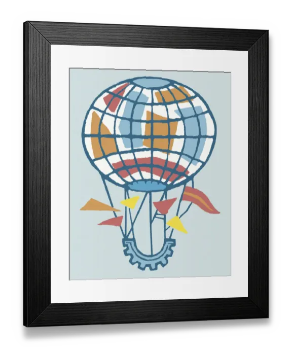 Framed Print : Hot Air Balloon Framed Print : Hot Air Balloon