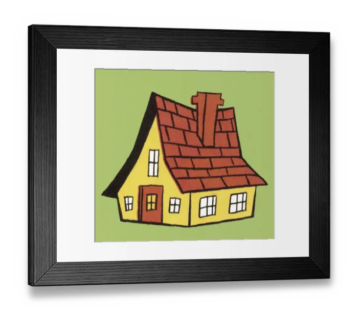 Framed Print : Yellow House Framed Print : Yellow House